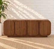 Keanu Four-Door Credenza in Natural Brown