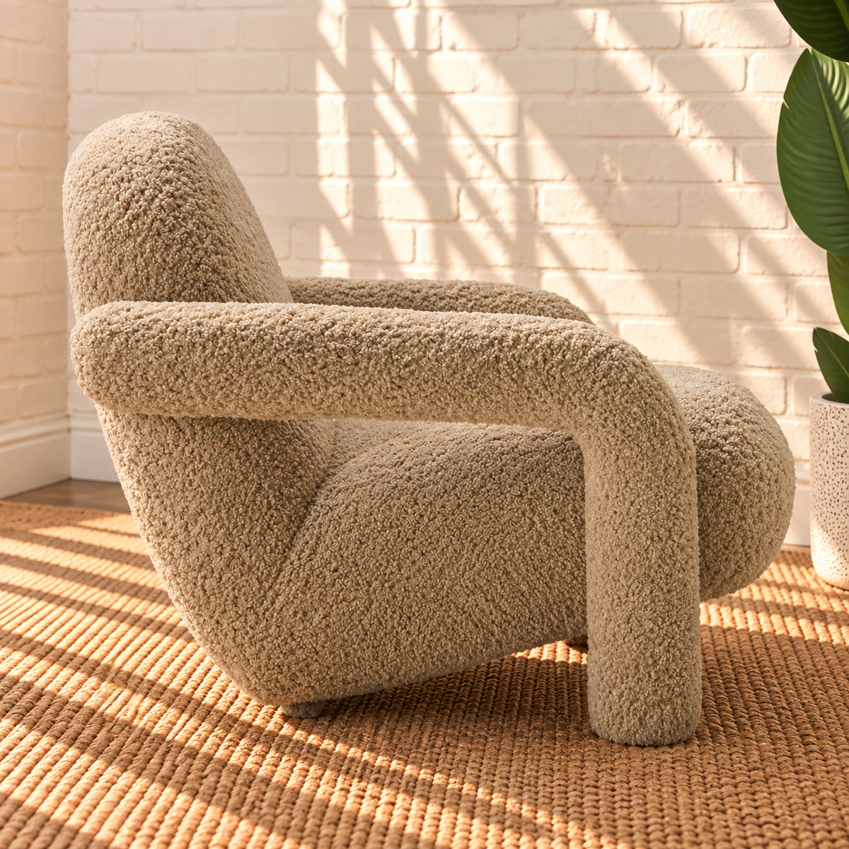 Kinsley Accent Chair in Latte Beige