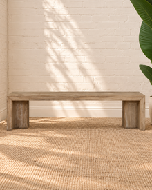 Kollie Wood Bench in Natural