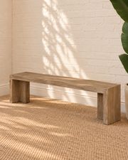 Kollie Wood Bench in Natural