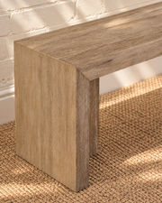 Kollie Wood Bench in Natural