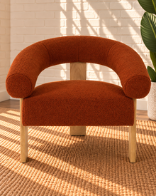 Kourtney Accent Chair in Burnt Orange