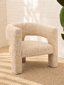 Kristine Accent Chair in Cream Rust