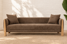 Lexi Upholstered Sofa in Taupe Brown