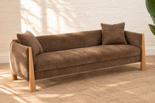 Lexi Upholstered Sofa in Taupe Brown