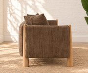 Lexi Upholstered Sofa in Taupe Brown