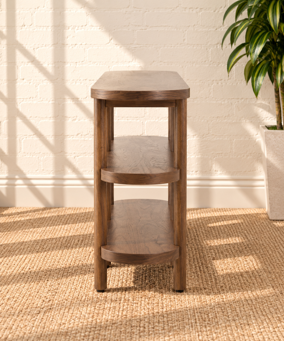 Malie Open Shelves in Dark Walnut