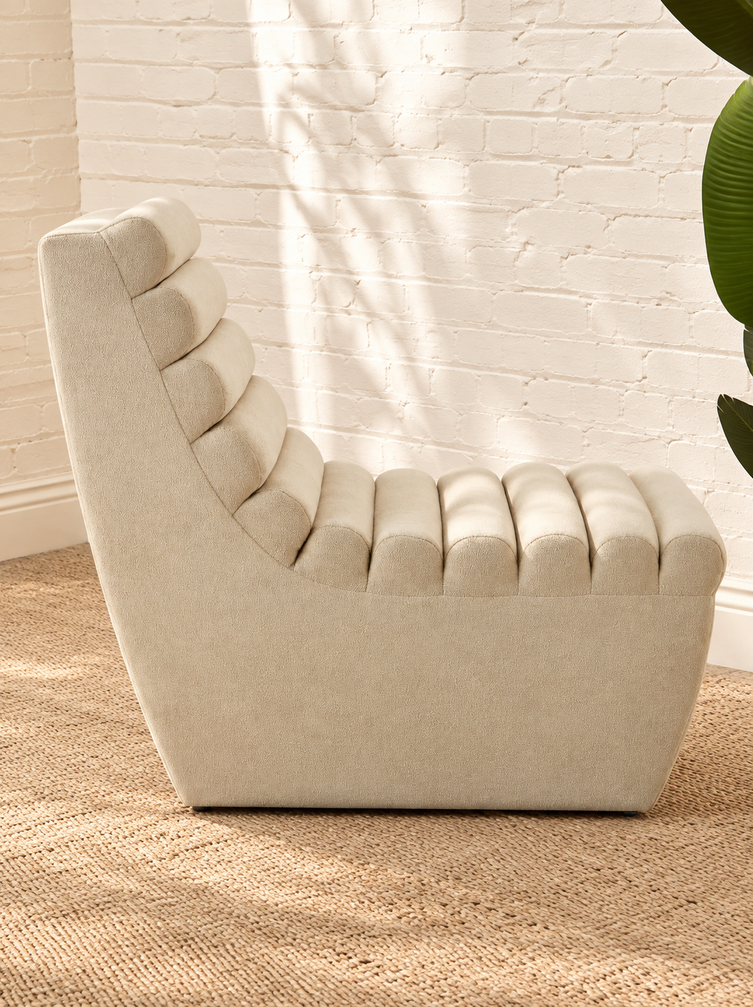 Marlowe Lounge Chair in Cream Beige