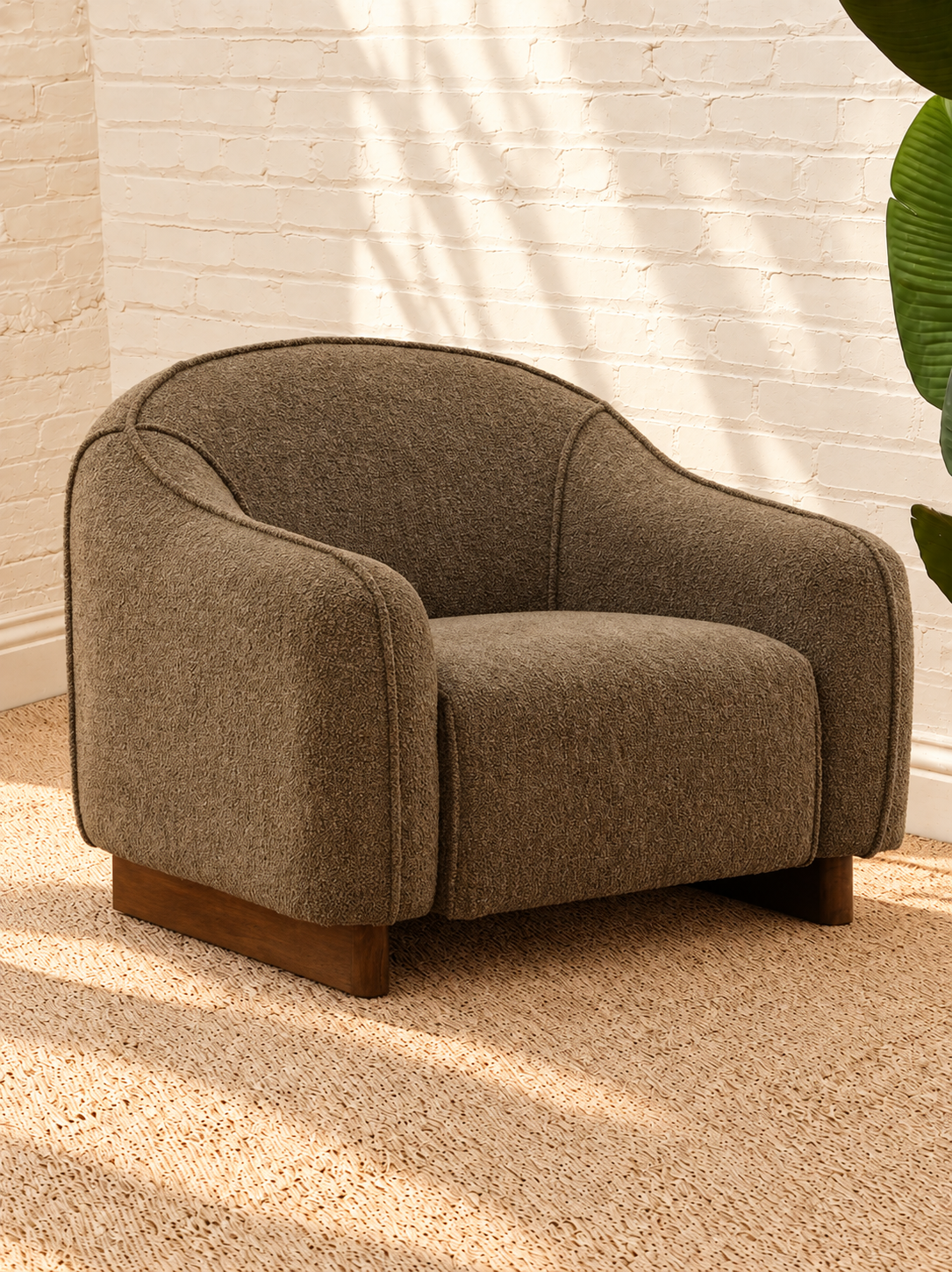 Mateo Accent Chair in Olive Taupe