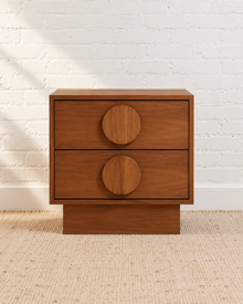 Moonlight Double Drawer Nightstand