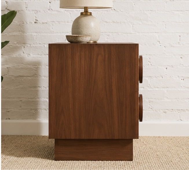 Moonlight Double Drawer Nightstand