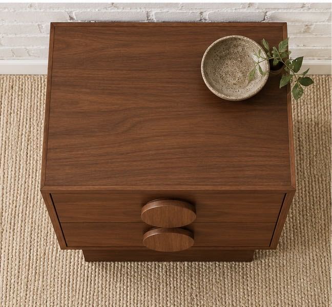 Pair of Moonlight Double Drawer Nightstands