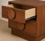 Moonlight Double Drawer Nightstand