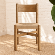 Amelie Woven Oak Dining Chair in Natural