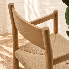 Amelie Woven Oak Dining Chair in Natural