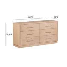 Marlow 6-Drawer Wood Dresser