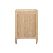 Bristol Park 30" Whitewashed Oak Wood 2-Drawer Nightstand