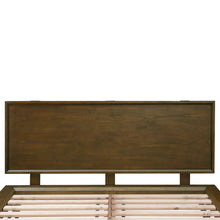 Emery Walnut Wood Platform Bed
