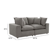 Cali 80" Modular Loveseat