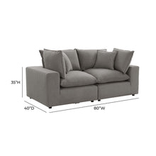 Cali 80" Modular Loveseat