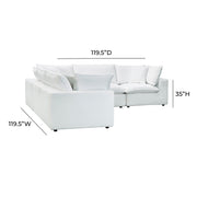 Cali 5-Piece Performance Fabric Modular L-Sectional