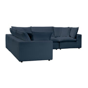 Cali 5-Piece Performance Fabric Modular L-Sectional