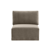 Willow Performance Velvet Modular Armless Chair