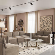 Willow Performance Velvet Modular LAF End Armchair