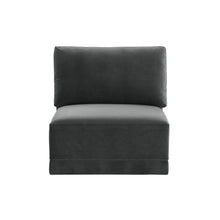 Willow Performance Velvet Modular Armless Chair