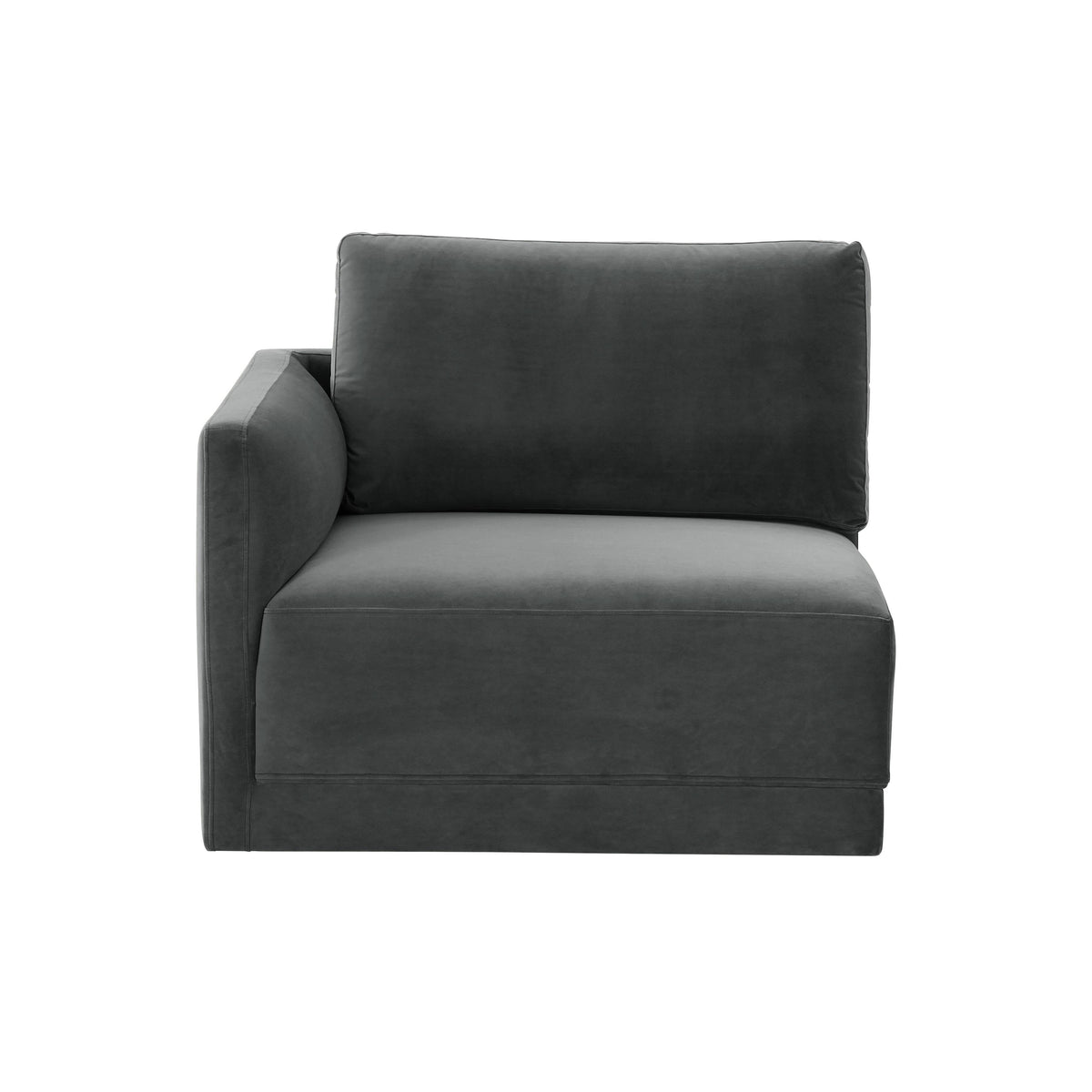 Willow Performance Velvet Modular LAF End Armchair