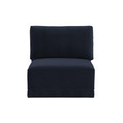 Willow Performance Velvet Modular Armless Chair
