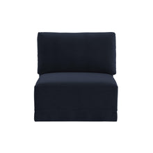 Willow Performance Velvet Modular Armless Chair