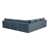 Willow 5-Piece Performance Velvet Modular L Sectional