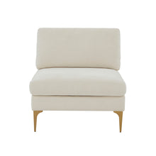 Serena Performance Velvet Modular Armless Chair