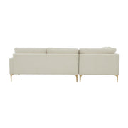 Serena 3-Piece Performance Velvet Chaise Sectional