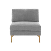 Serena Performance Velvet Modular Armless Chair