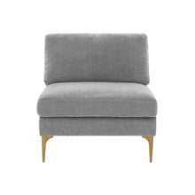 Serena Performance Velvet Modular Armless Chair