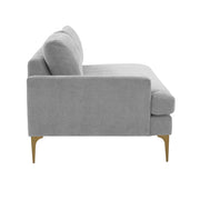 Serena 68" Performance Velvet Modular Loveseat