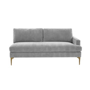Serena 68" Performance Velvet Modular Loveseat