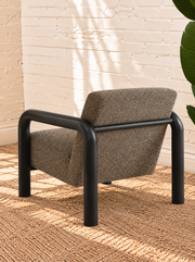 Riviera Lounge Chair in Onyx