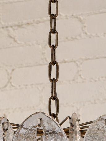 Rocio Sculptural Glass Chandelier