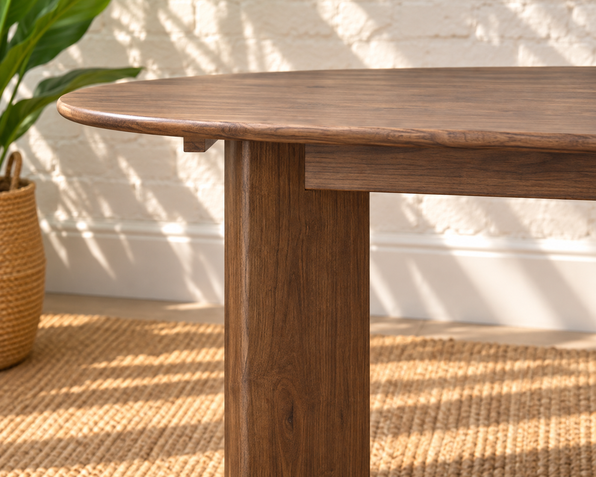 Rohan Dining Table in Dark Walnut