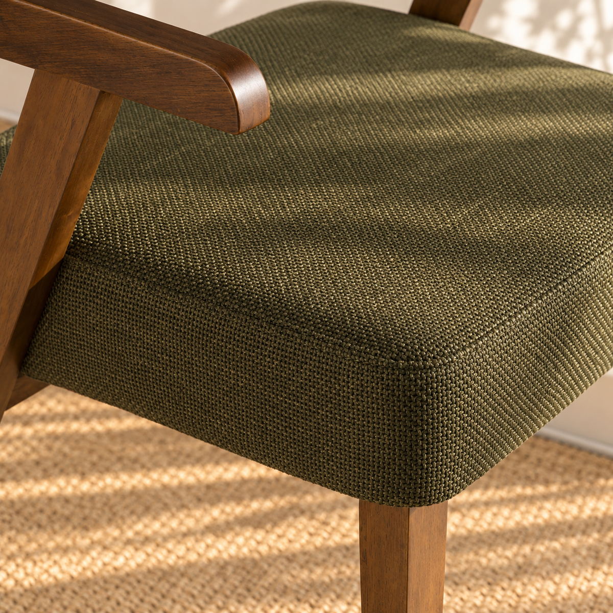 Royce Dining Armchair in Deep Olive
