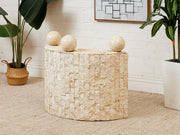 Half Moon Entry Table Tessellated Marble Entry