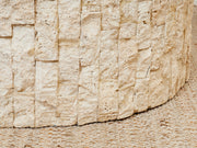 Half Moon Entry Table Tessellated Marble Entry