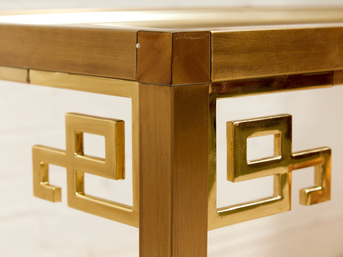 Mastercraft Brass 1970’s Hollywood Regency Entry table
