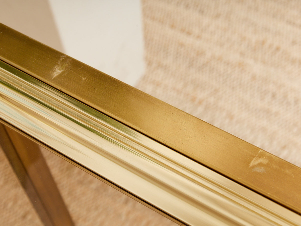 Mastercraft Brass 1970’s Hollywood Regency Entry table
