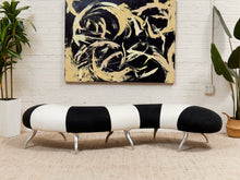 Black and White Centipede Post Modern Bench