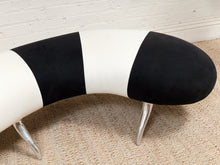 Black and White Centipede Post Modern Bench
