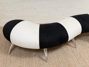 Black and White Centipede Post Modern Bench